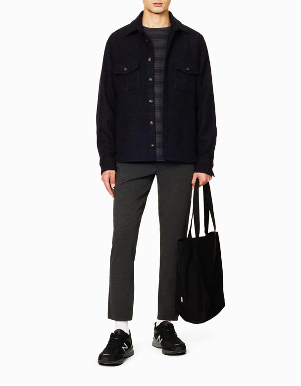 CHA00030 Marke Patch Gürtelschleife Regelméisseg Fit Jeans Aus Stretch Denim