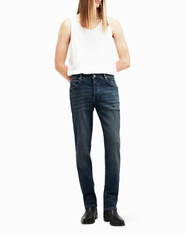 CHA00083 Sid skinny-ben stretch-økologisk-bomuld-blanding jeans
