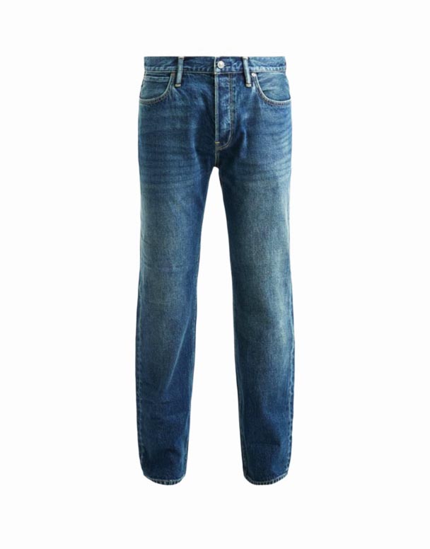 CHA00086 Reid lige ben økologisk bomuld denim jeans