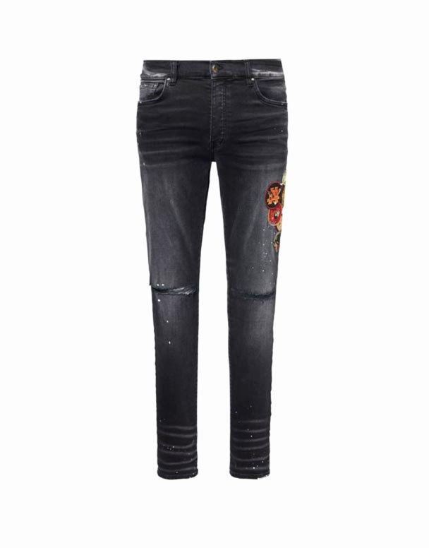 CHA00106 branded-motiv Slim-Fit Skinny-Fit Denim-Blend Jeans