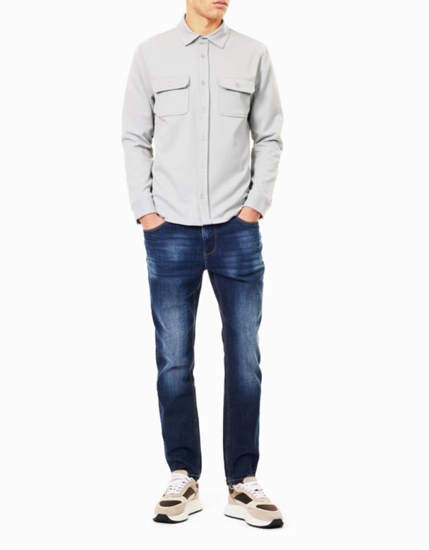 CHA00112 falmet-vask afslappet-fit stretch-denim jeans