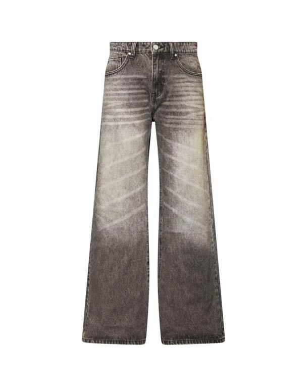 CHA00118 slap blusset jeans med lige ben