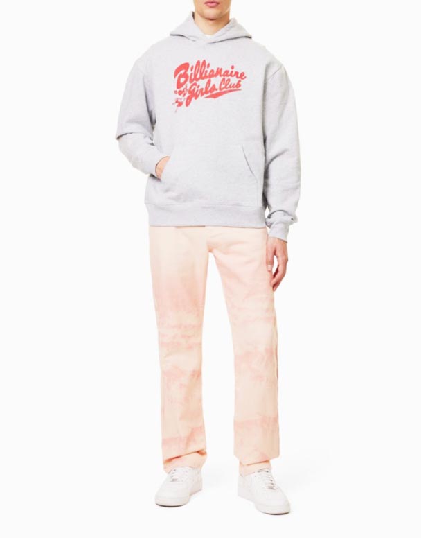 CHA00119 bjerg abstrakt-Print Lige ben Regular-Fit Denim Jeans