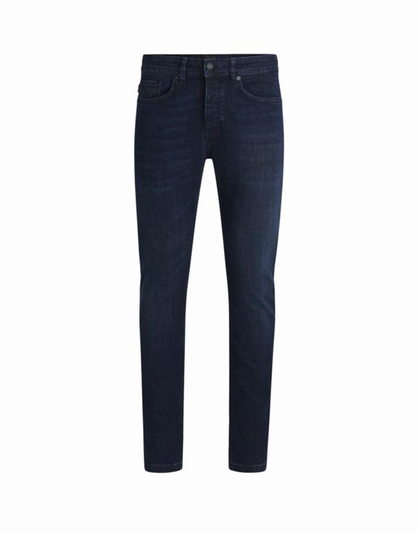 CHA00128 Straight-ben slim-fit stretch-denim jeans