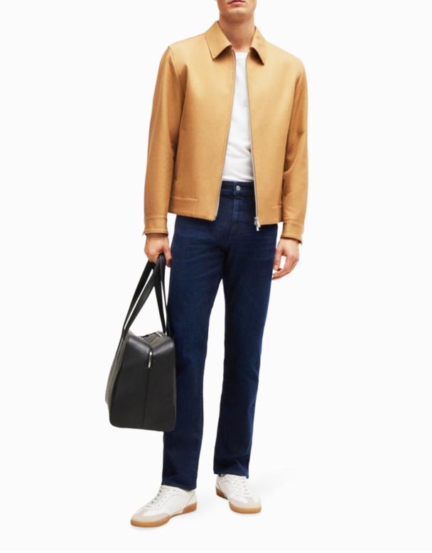 CHA00130 fritid regular-fit Straight-ben stretch-denim jeans