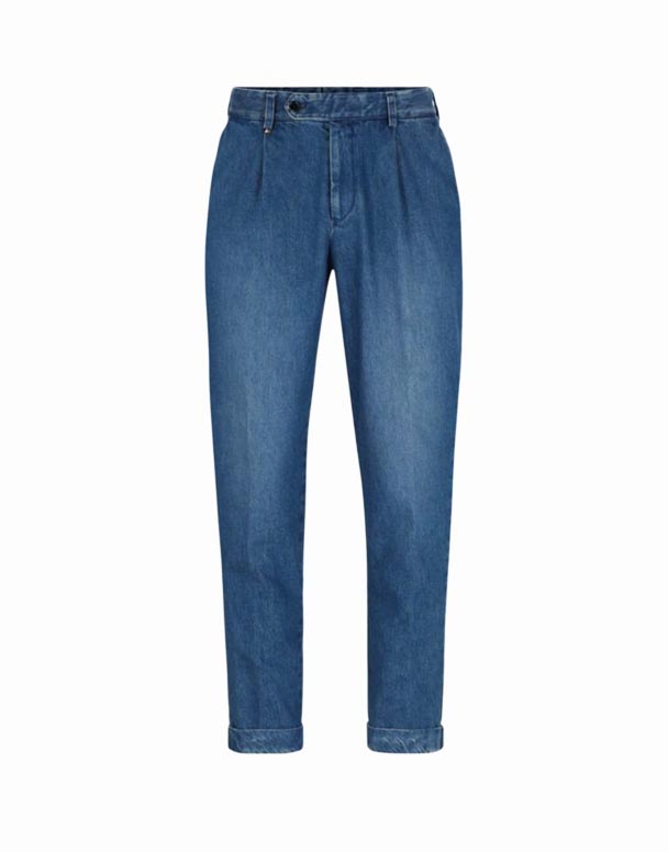 CHA00132 Slim-fit lige ben denimbukser