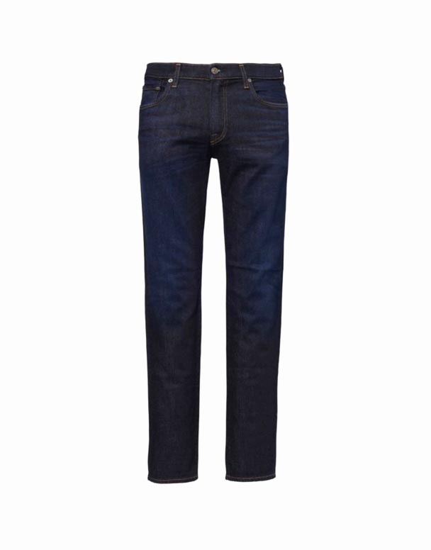 CHA00145 London slim-fit koniske ben mid-rise stretch-denim og cashmere jeans