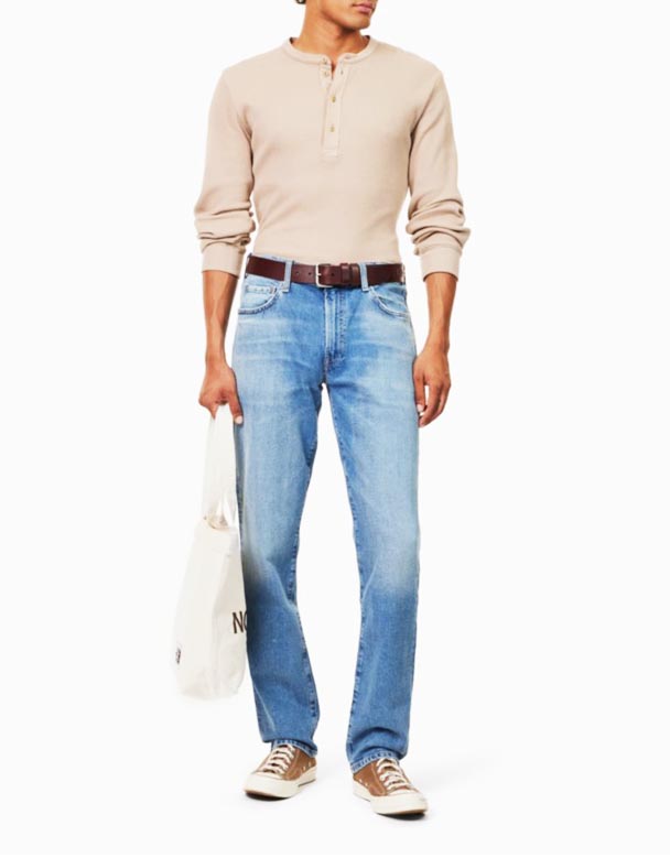 CHA00147Gage Archive regular-fit straight-legm中層ストレッチデニムジーンズ