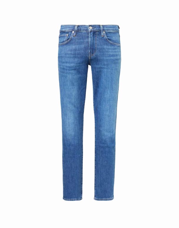 CHA00153 London slim-fit tapered-leg denim-blend jeans