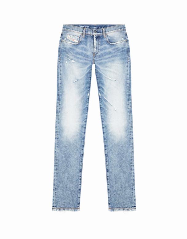 CHA00234 2019 D-Strukt slim-fit slim-kāju stiept-kokvilnas džinsi