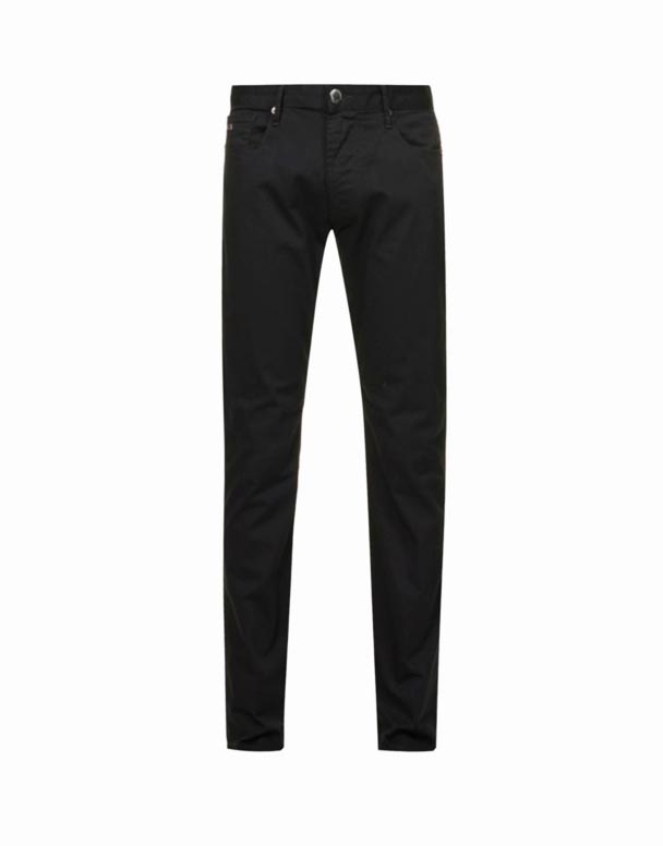 CHA00266 zīmols-plāksne straight-leg mid-rise stretch-džinsa džinsi