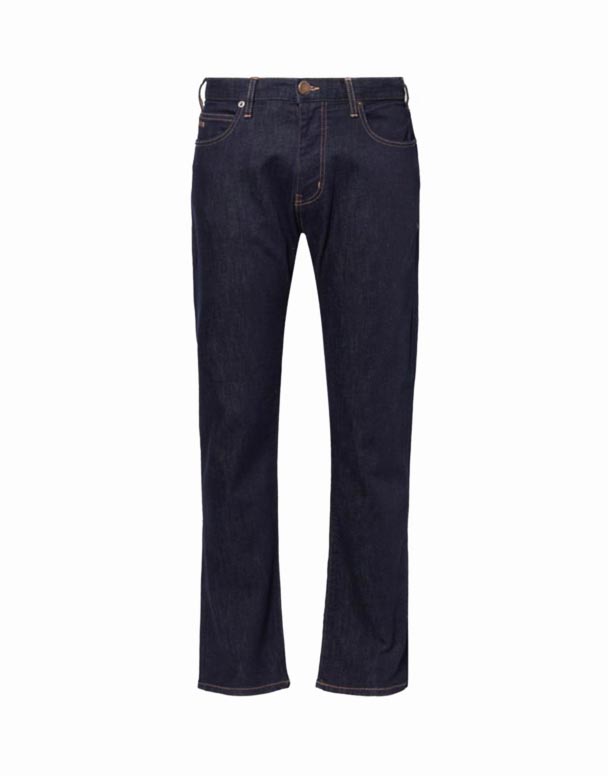 CHA00268 Logo-plāksne piecu kabatas Slim-Fit džinsa džinsi