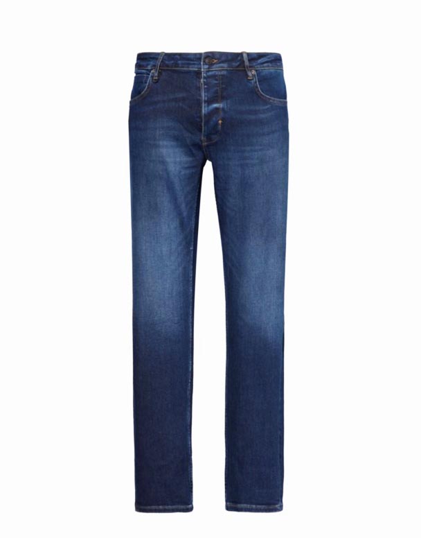 CHA00380 Lou schmuel Geschnidden Jeans Aus Stretch Denim Mëschung