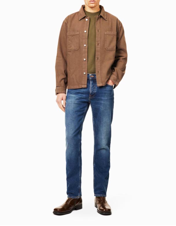 CHA00421 Solid Ollie straight-leg regular-fit stretch - cotton jeans