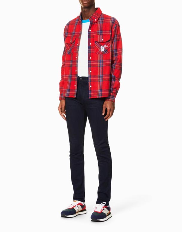 CHA00443 Lennoks slim-fit stretch-denim džinsai