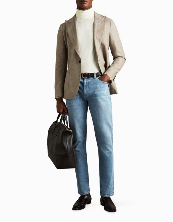 CHA00522 Picton slim-fit zwężane nogawki stretch-jeansy jeansowe