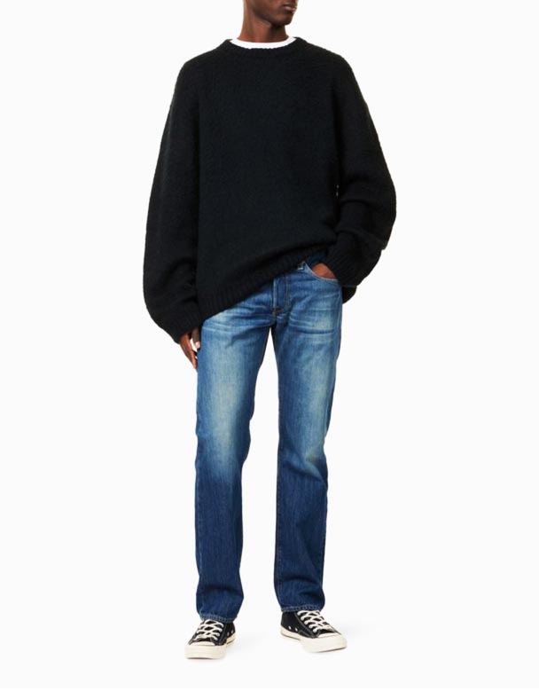 CHA00548 Deryck Soluk Yıkama Düz Bacaklı Normal Kesim Kot Pantolon
