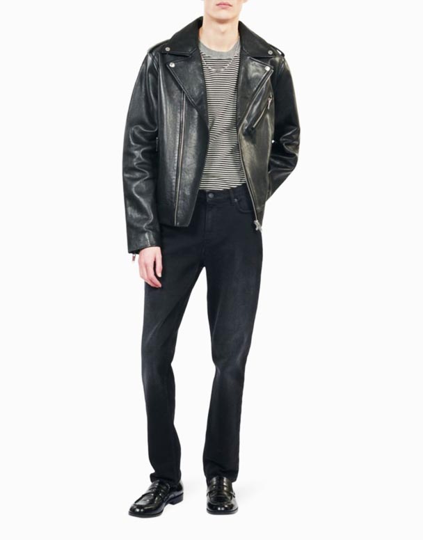 CHA00593 Schmuel geschniddene Stretch Jeans Mat engem richtege Been