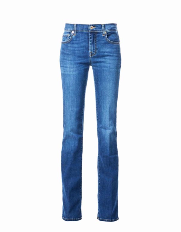 CHW00628 Bootcut orta katlı streç kot