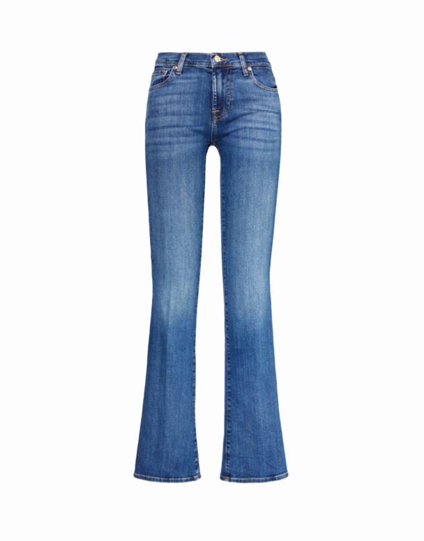 CHW00637 Bootcut Jeans Soho mat sengem Been ausgestallt a mëttelhéichem Bändchen Aus Stretch-Denim