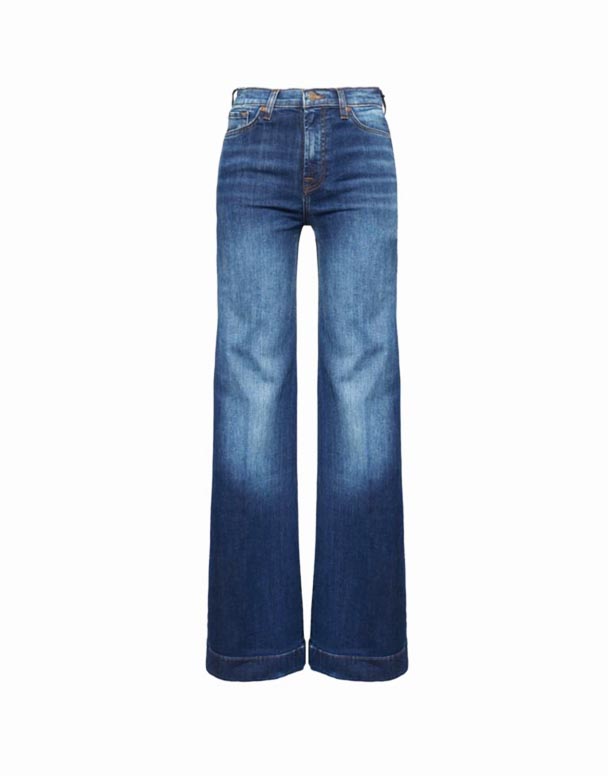 CHW00642 Modern Dojo Jeans mat engem been an héijer Héicht vun Enger Denim Mëschung