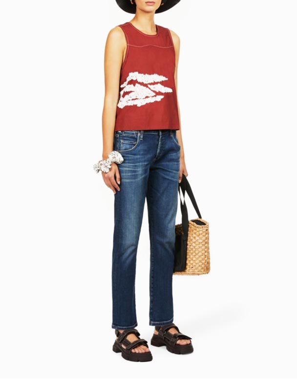 CHW00781 Emerson suorat slim-fit mid-rise boyfriend-farkut