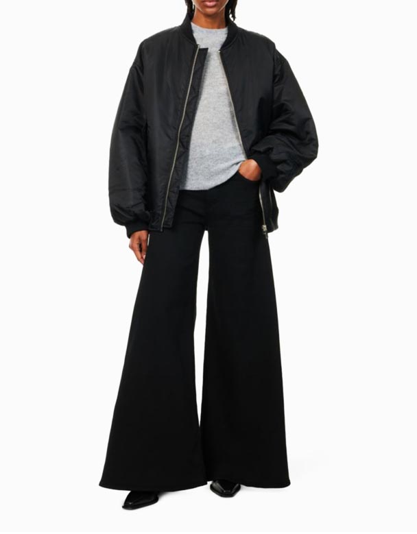 CHV00795 Amari Ultra flare-kojų aukštybinių ruožas-denim džinsai