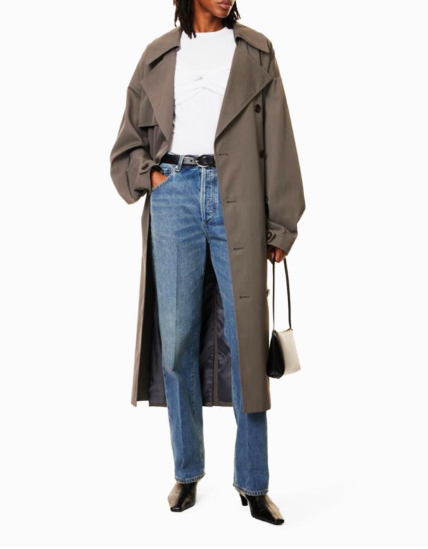 CHW00811 Baretta faded-hugasan ang straight-leg high-rise denim jeans