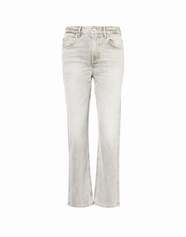 CHV00827 düz ayaq biləyi xətti və hündür boylu Zurie uzanan Jeans
