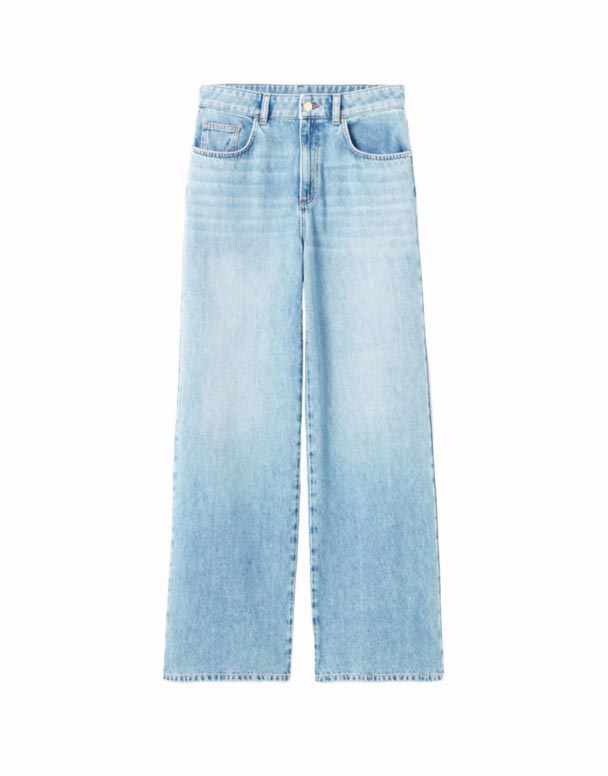 CHV00831 düz ayaqlı və orta boylu Jeans