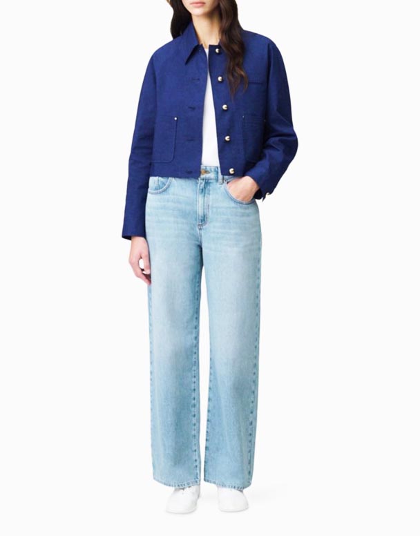 CHV00831 düz ayaqlı və orta boylu Jeans