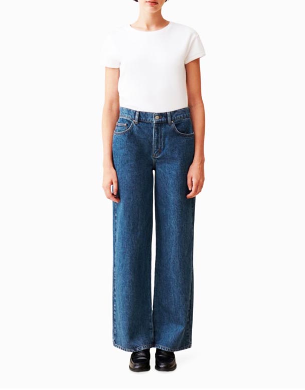 CHV00833 orta uyğun düz kəsilmiş Jeans
