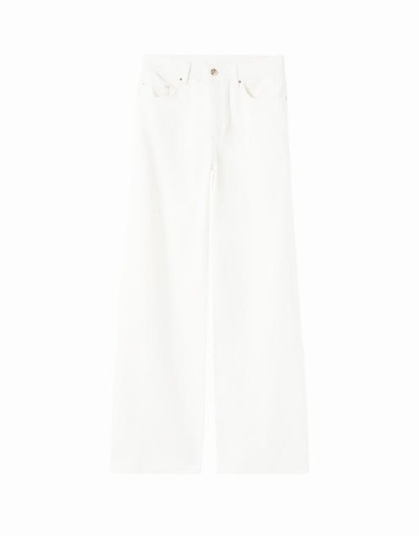 CHV00834 düz ayaqları və yüksək hündürlüyü olan boş Jeans