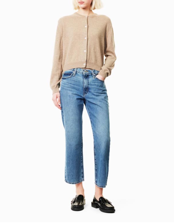 CHW00876 ang Hang five-pockets straight-leg mid-rise regenerative-denim jeans