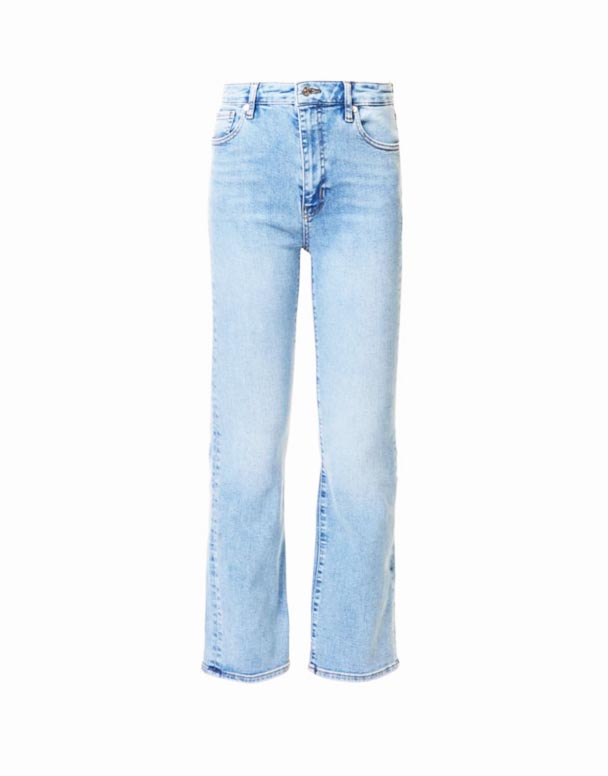 CHW00892 ang Reboot Crop Flared-Leg High-Rise Stretch Denim-Blend Jeans
