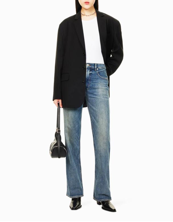 CHW01020 bra standard Bootcut höghus Stretch-Denim Jeans