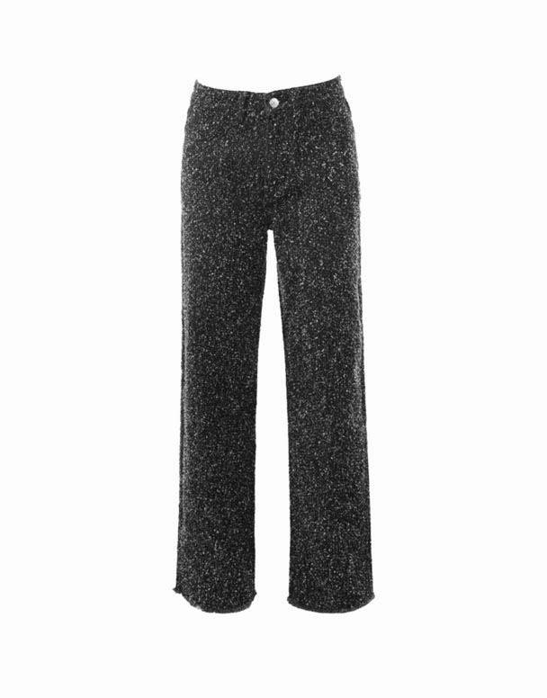 CHV01178 yıpranmış geniş yüksək uyğun jeans