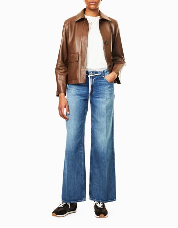 CHW01252 Zoey 31 " Tie-Waist Denim Jeans