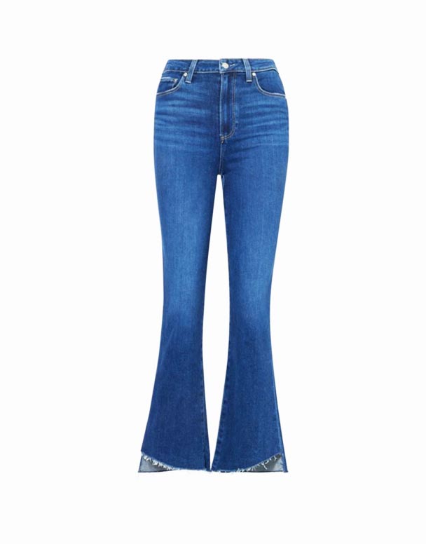 CHW01317 Claudine Ankle-Flare High-Rise Stretch-Denim Jeans