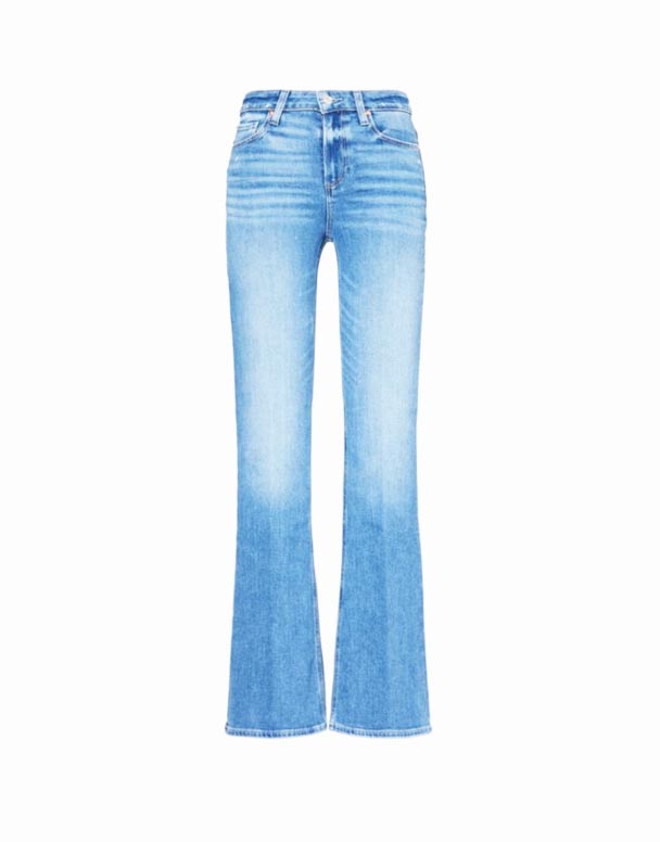 CHW01336 Laurel Canyon pleekinud-pesta põletatud kõrghoone stretch-denim segu teksad