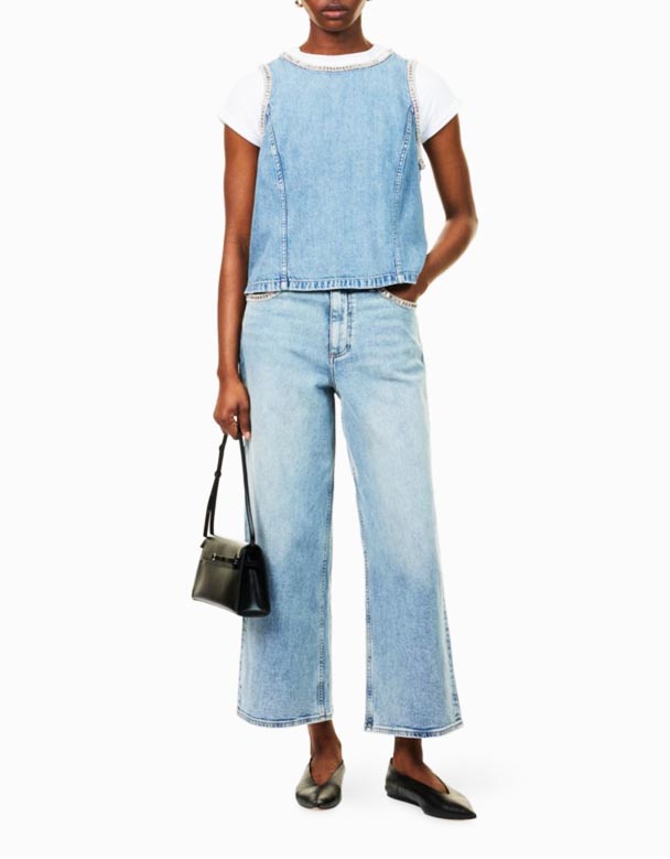 CHW01349 Andi utsmyckade Stretch-jeans