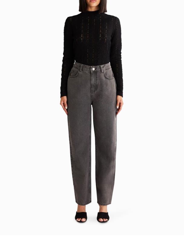 Chw01399 blugi din denim decupați cu picior drept