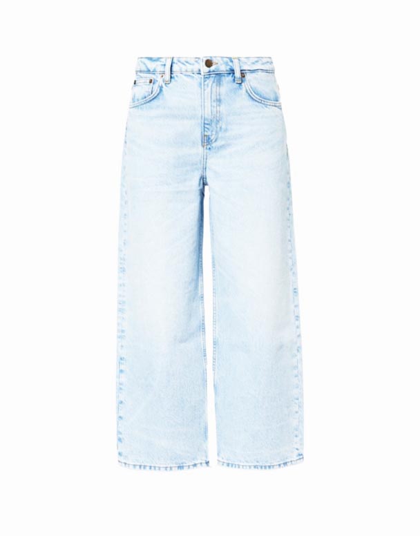 CHW01429 Taylor Jeans mat mëttelgrousse Crop Been a fënnef Taschen