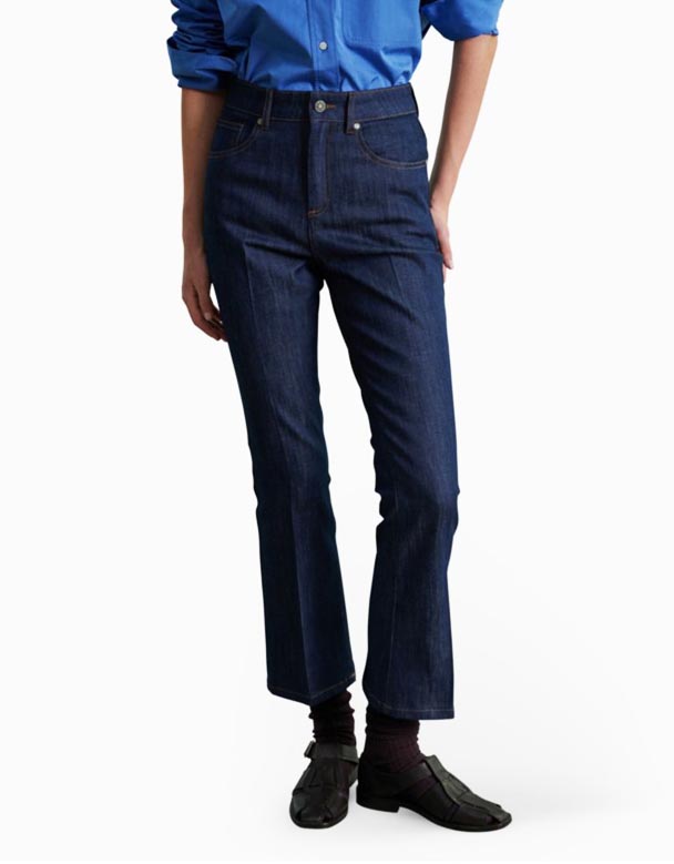 CHW01440 Francisco kontrasti-stitch suorat lahkeet korkeat farkut