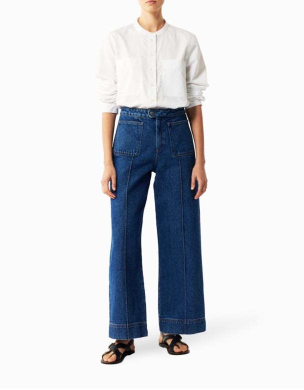 CHV01445 Harry yüksək boylu və geniş ayaqlı Jeans