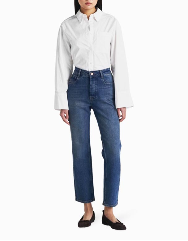 CHW01482 jeansy Sally slim-leg high-rise
